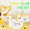 WERNNSAI Bee Thank You Card - 24 Sets Sunflower Thank
