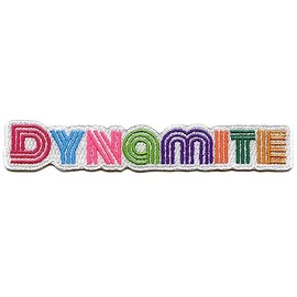 Dynamite Neon Patch Kpop Song Embroidered Iron On