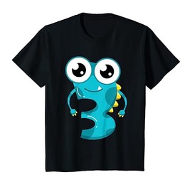 Kids 3rd Birthday Monsters Tee 3 Years Old Little Monster Gift T-Shirt