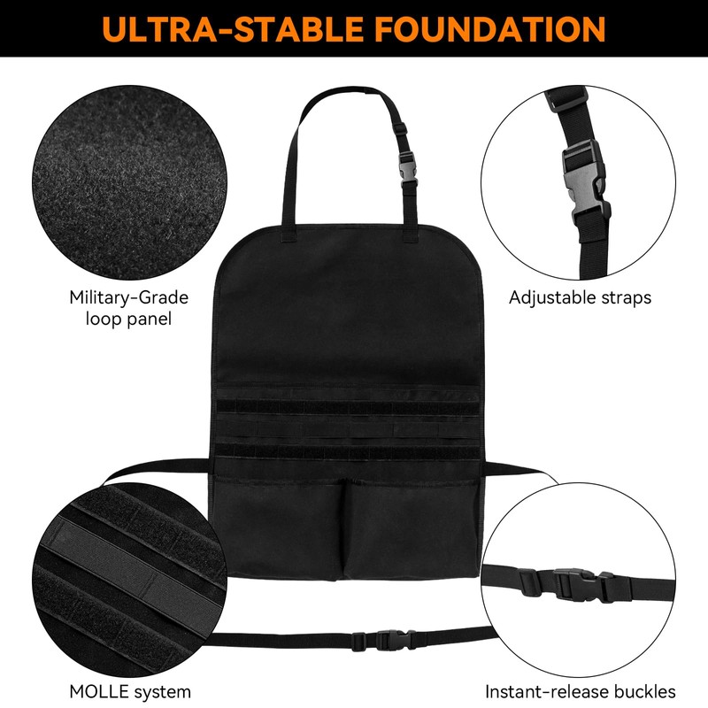 Yzpacc Universal Tactical Patch Display Board Hook & Loop Panel