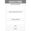 MCB Suggestion Cards for Home and Office 100 Count Suggestion
