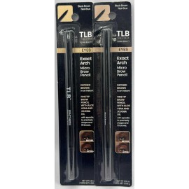 The Lip Bar 2PK the Lip Bar Exact Arch Micro Brow Pencil ~ BLACK BROWN ~ 0.04 OZ EACH ~ NEW