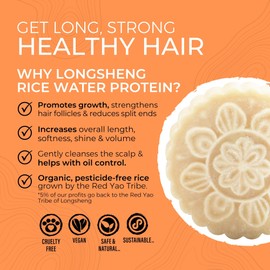 Viori Citrus Yao Shampoo and Conditioner Bar Set Made with Rice Water - Handcrafted Sulfate Free Shampoo and Conditioner