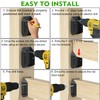 Toscoco 20 Pcs Heavy-Duty Aluminum ADC-12 Deck Railing Bracket Connectors
