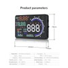HUD Heads Up Display for Cars, OBD2 Speedometer A8 Head-up