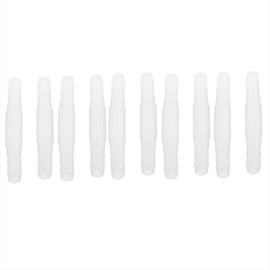 sourcing map 10 Pcs Straight Aquarium Hose Air Line Tube Connectors White 5cm Long