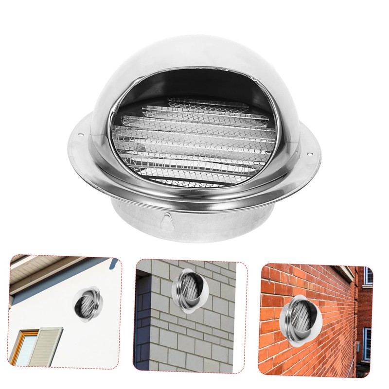 Hohopeti Bathroom Exhaust Fans Vent Cover Round Soffit Vent Extractor