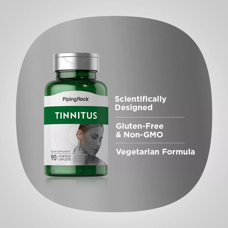 Piping Rock Tinnitus Product | 90 Caplets | Complex Supplement