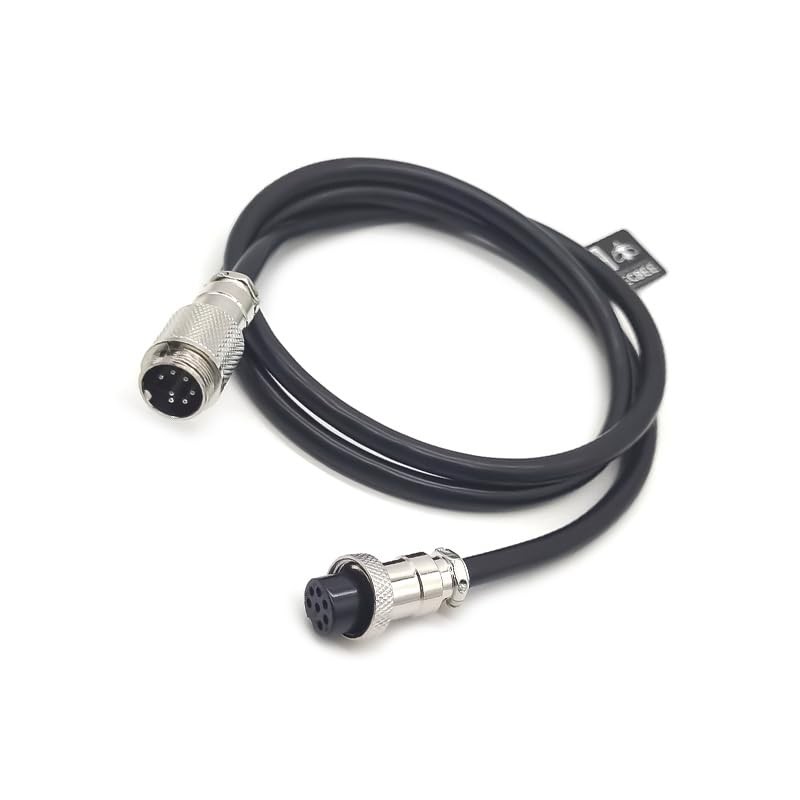 Elecbee GX16 7 Pin Aviation Cable Assemblies, 1m, Male to