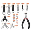 JZK 85PCS 3 Sizes 3 5 8, Zip Repair Kit,