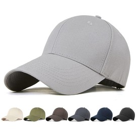 Moxiep Cap, Men's Large Size, Hat, 100% Cotton, UPF 50+ UV Protection, 24.4 inches (62 cm), Head Circumference 24.4 inches (62 cm), Solid Color, Baseball Cap, UV Protection, Sunshade, Popular, Stylish