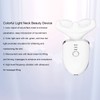 LED Neck Face Beauty Device with Detachable Massage Roller Heating