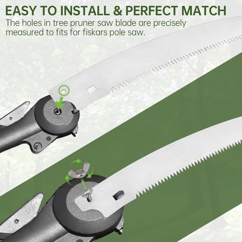 15 Inch Pole Saw Blade Replacement for Fiskars Tree Pruner,