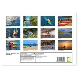Kayak - adventure and relaxation (Monthly Wall Calendar 2025 11.7" x 16.5" (open)), CALVENDO 14 Month Calendar