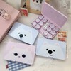 Character large-capacity 6-pack portable lens case blue puppy for travel 3ea