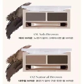 Tag 태그 파우더 브로우키트 2호 내추럴브라운 x 3개 / 아이브로우 Tag Powder Brow Kit No. 2 Natural Brown x 3 pcs / Eyebrow [Powder Brow Kit No. 2 Natural Brown x 3 pcs]