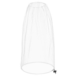1 Pack Extra Large Mosquito Head Net 42 x 25 Inches Oversized Mosquito Head Mesh Netting Face Neck Fly Netting Fits All Hats for Men Women for Outdoor Camping Hiking Fishing Gardening (White)