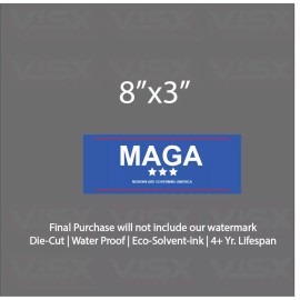 VISX MAGA Morons are governing america Bumper Sticker Decal tailgater funny trump