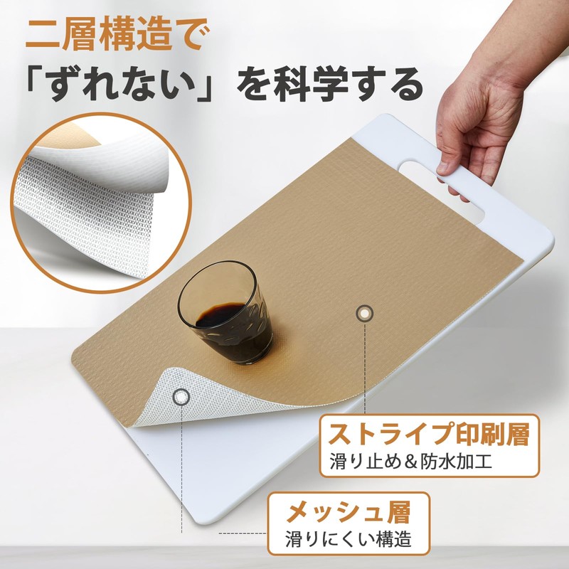 Beautyhero Cupboard Sheet, Kitchen Shelf Liner, Washable, Anti-Slip Sheet, Prevents