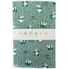 宮本 小紋手ぬぐい 笹ぱんだ 33×90cm 33356 グリーン