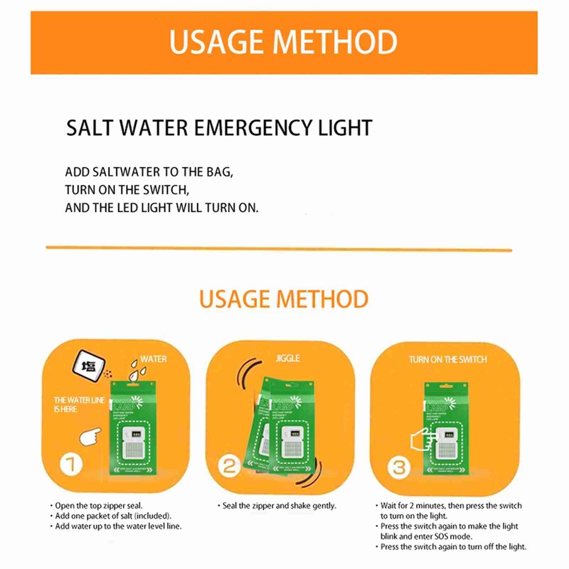 Salt Water Lamp Portable Versatile Lighting Mode Long Lasting Brightness
