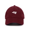 Mexican Eagle Baseball Cap Embroidered Cotton Adjustable Dad Hat Burgundy