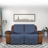 Easy-Going Loveseat Recliner Cover, Reversible Couch Cover for Double Recliner,