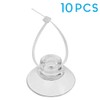 Pawfly 10 Pack Suction Cups with 20 Pieces Adjustable Zip