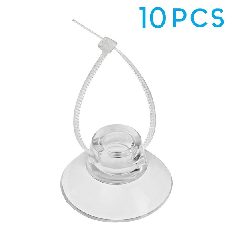 Pawfly 10 Pack Suction Cups with 20 Pieces Adjustable Zip
