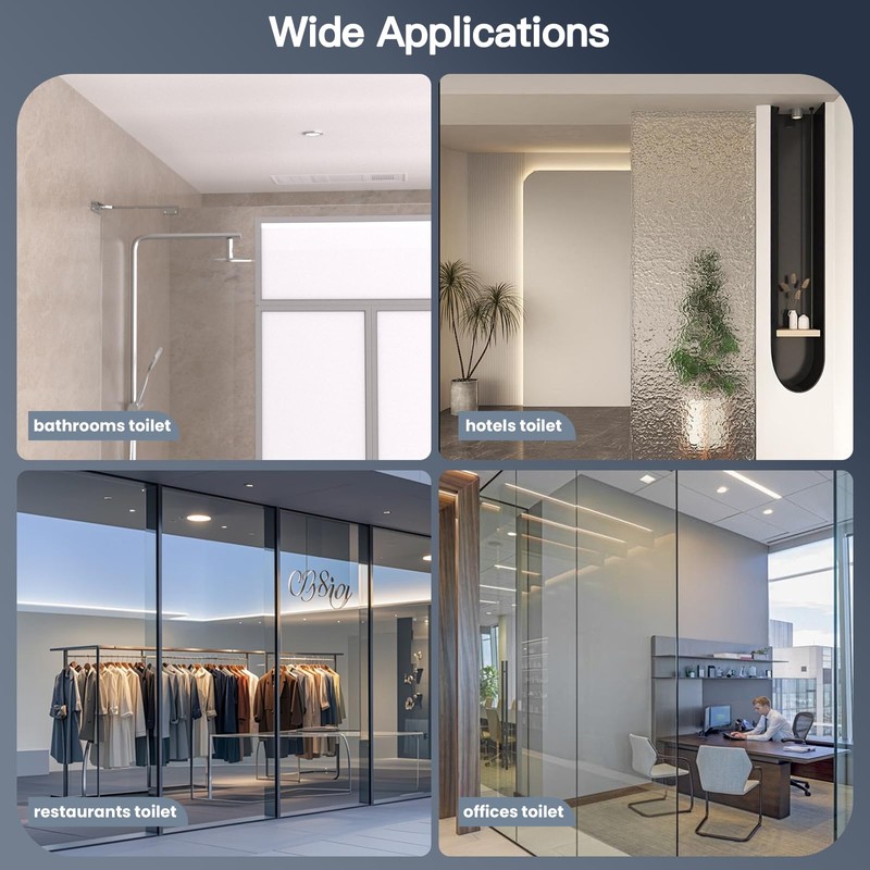AatrixQuayn Shower Glass Support Bar, Both Sides Available, Frameless Bathroom