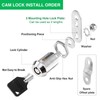 10 Pack Cabinet Lock with Keys, RV Storage Locks, 7/8”