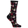 Hot Sox Women's Fun Cocktail Drinks Crew Socks-1 Pair Pack-Happy