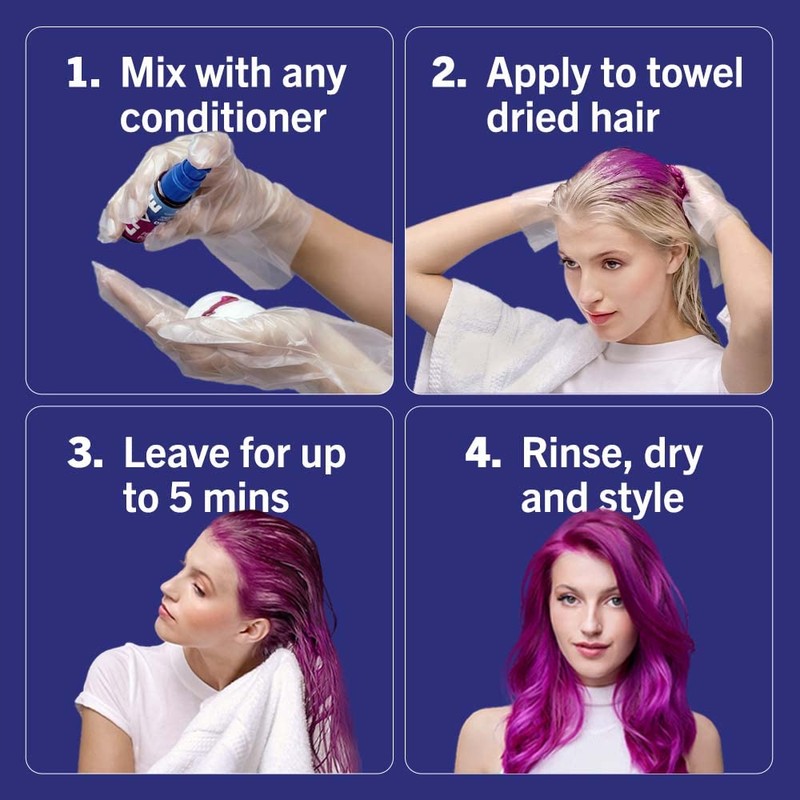Schwarzkopf Live Colour Drops Vegan Semi-Permanent Purple Hair Colour, 2