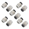 10pcs 6mm Tube 4" PT Screw Quick Connector Pneumatic Air