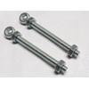X2 16MM x 150MM Zinc Plated Swing Gate Eye Bolts