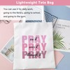Teeglow Christian Canvas Tote Bag Gifts for Women, Aesthetic Faith
