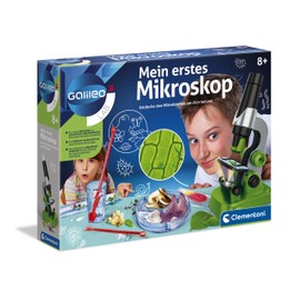 Clementoni Clementoni 59120 Galileo Lab - My First Microscope Toy for Children Aged 8+ Exciting Biology Lab for Small Researchers Microbiology for School Children