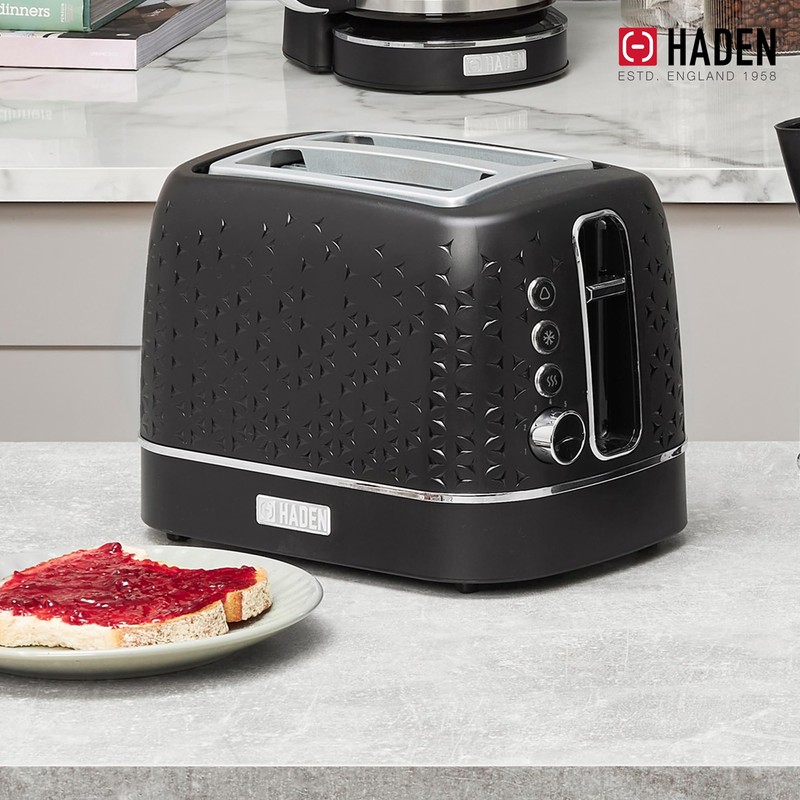 Haden Starbeck 2 Slice Wide Slot Stainless Steel Toaster with