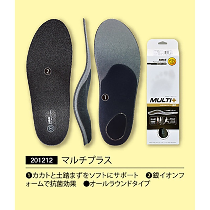 【Sidas】Sidas Insole All-Round Type Multi Plus M 20121262 Black M
