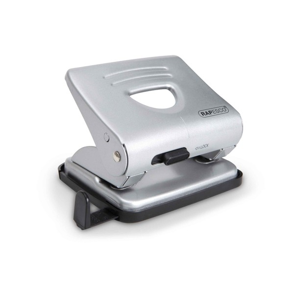 Rapesco 1029 825 2-Hole Metal Hole Punch, 25 Sheet Punch
