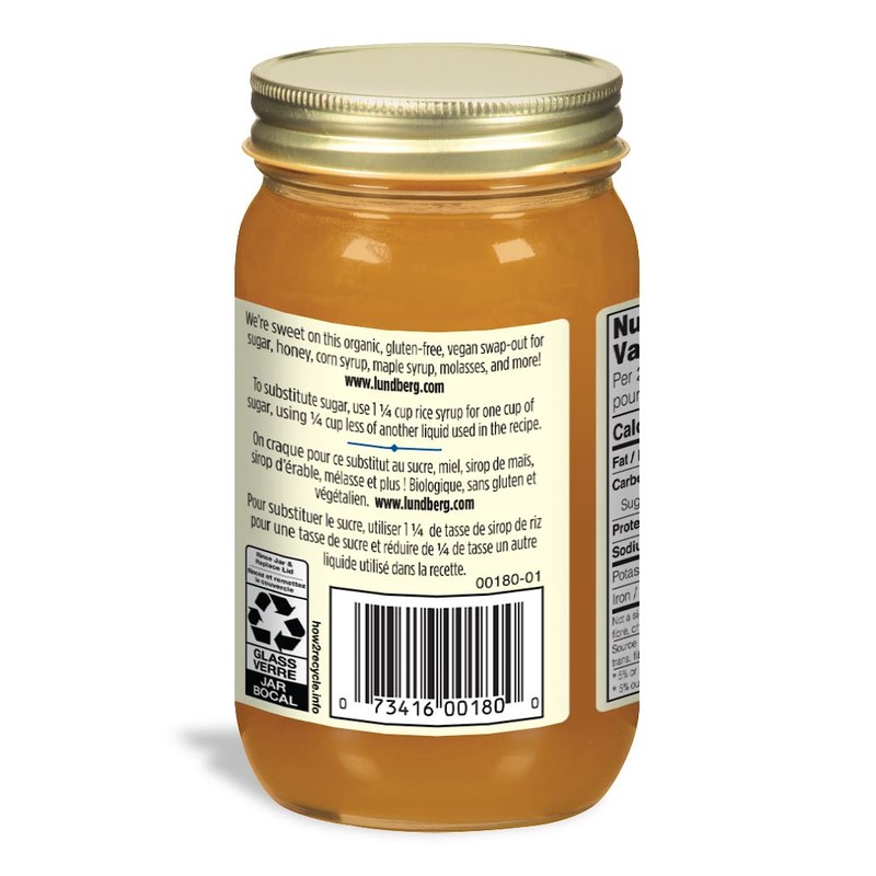 Lundberg Organic Sweet Dreams Brown Rice Syrup, 595 gram (Pack