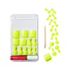 GoldFinger Press On Toenails Kit, High Pigment Neon Yellow Color