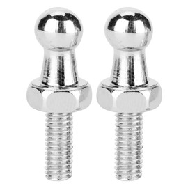 Ball Bolts, 2 Pieces CNC Ball Bolts Car Ball Bolt Ball Stud Ball Stud Ball Joints Aluminium Alloy Screw for Gas Struts with Ball Head (M6)