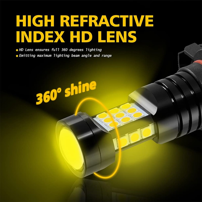 AUXLIGHT 2504 LED Fog Light DRL Bulbs, 2400 Lumens Extremely