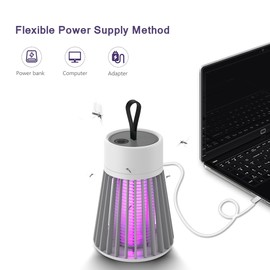 Mosquito Trap Zapper Portable Mosquito Killing Lamp Electric Mosquito Lamps Rechargeable Electronic Insect Attractant Trap for Home Office Bedroom  Room Camping