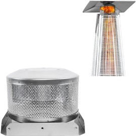 elysia Patio Heater Burning Net And Base 4-Sided Pyramid Heater Replacement Parts Patio Heater Emitter Screen Replacement For Patio Glass Tube Propane Heater Top