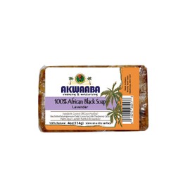 AKWAABA African Black Soap (4oz) (Lavender)