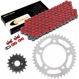 Caltric Red Drive Chain And Sprocket Kit for Honda VT750C Shadow Aero 750 2004-2007