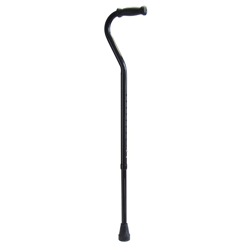Lumex Bariatric Imperial Offset Cane, Adjustable Aluminum Walking Stick, Mobility