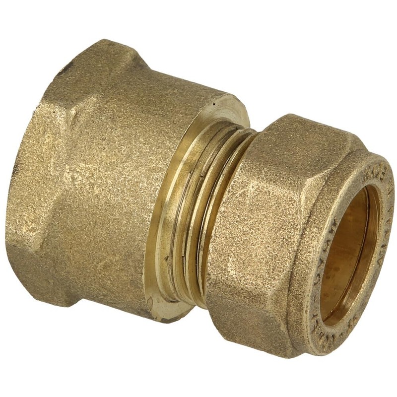 hep® 15mm Compression by 3/4" BSP Brass Female Iron Coupler
